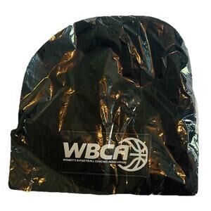 WBCA Women’s basketball Coaches Assoc Knit Hat Promotional NEW Black Beanie